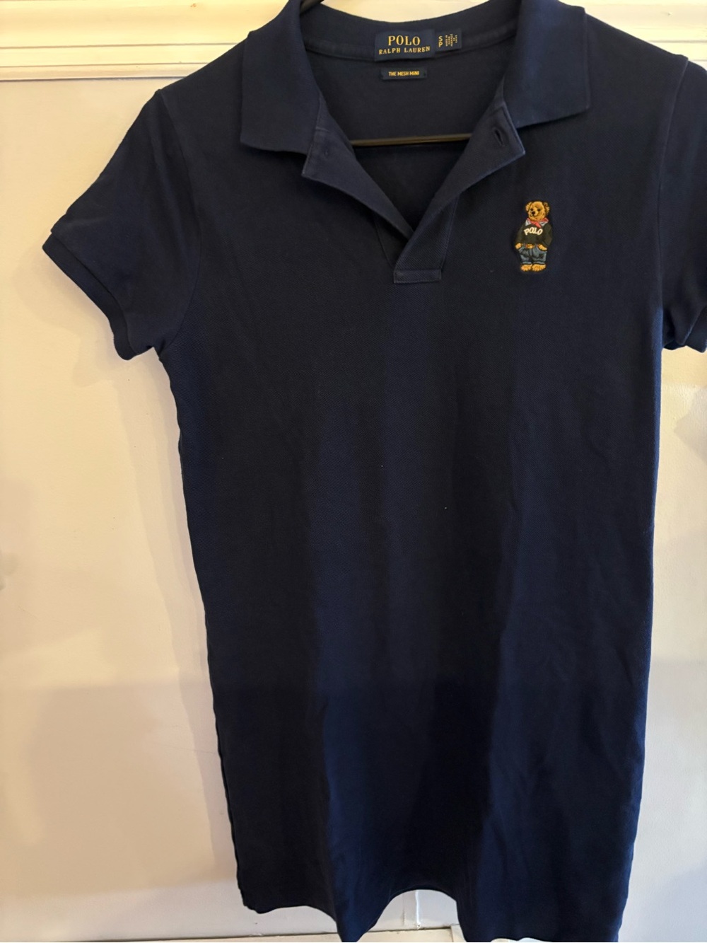 Polo Ralph Lauren Navy Bear Polo Dress Women’s - Picture 2 of 4